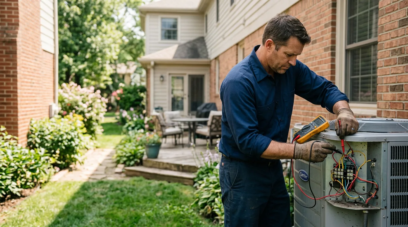 HVAC technician working near Alton, NY